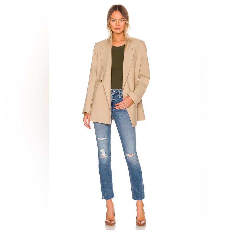 MOTHER the mid rise dazzler ankle fray jeans